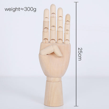 Grocery Home Decor Ornaments Lotus Wood Movable Wooden Knuckle Hand Model