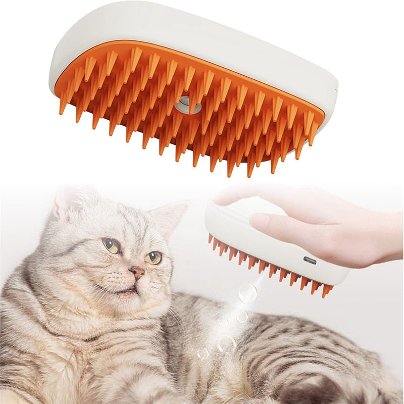 Pettine a vapore per animali domestici ricaricabile tramite USB, pettine per massaggio spray, strumenti per toelettatura per animali, pettine a vapore per gatti, prodotti per animali domestici