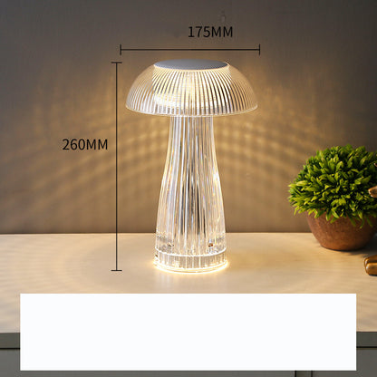 Kreative Kristalllampe Qualle Tischlampe Licht Luxus Touch Dekoration Home Decor