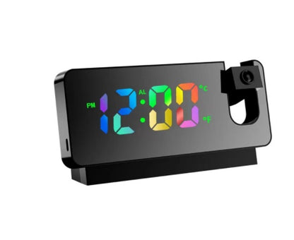 3D LED Projection Alarm Clock with Mirror Display & Snooze | Perfect for Home, Bedroom, Office