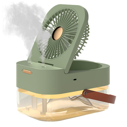 Humidifier Spray Fan: Portable Air Cooler and Night Light