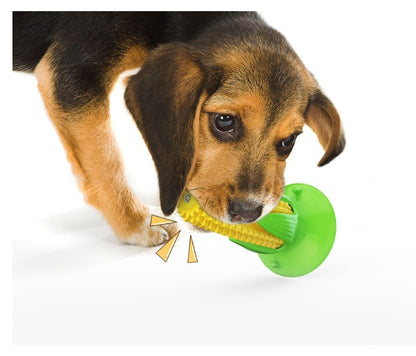 Suction Cup Corn Sound Floating On Water Dog Toy