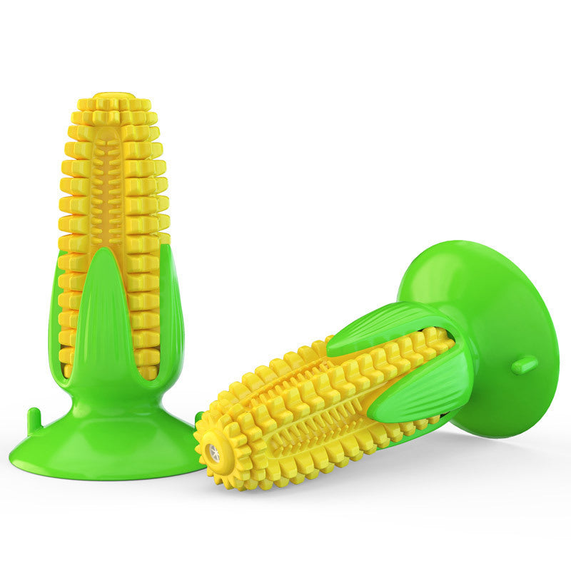 Suction Cup Corn Sound Floating On Water Dog Toy