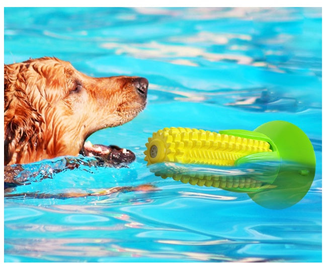 Suction Cup Corn Sound Floating On Water Dog Toy