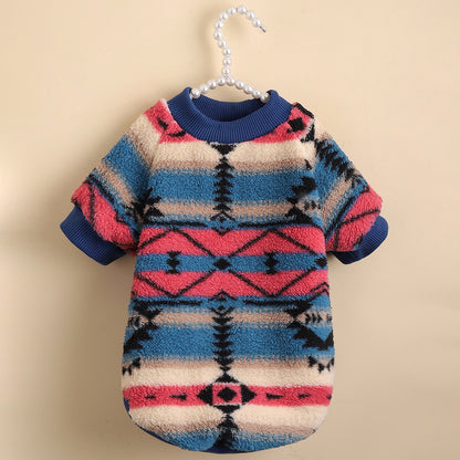 Striped Fleece Sweatshirt for Dogs