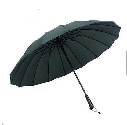 Parapluie publicitaire à 16 os, coupe-vent à long manche, double parapluie automatique d'extérieur pour étudiants masculins et féminins