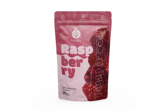 Gefriergetrocknete ganze Himbeeren – 20 g