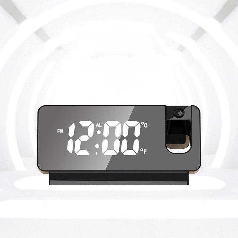 3D LED Projection Alarm Clock with Mirror Display & Snooze | Perfect for Home, Bedroom, Office