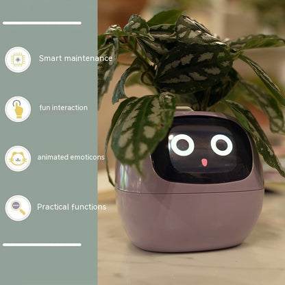 Pot de fleur intelligent – ​​Contrôle de l'expression faciale pour plantes d'intérieur