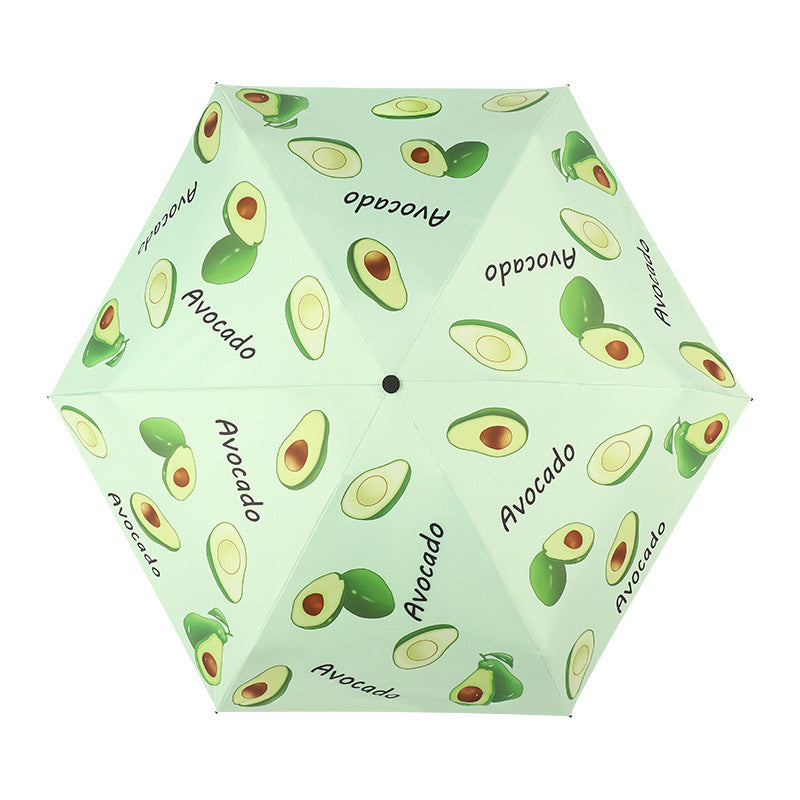 6-bone five-fold umbrella fruit umbrella