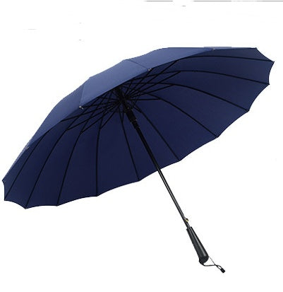 Parapluie publicitaire à 16 os, coupe-vent à long manche, double parapluie automatique d'extérieur pour étudiants masculins et féminins