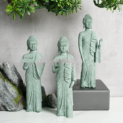 Nuevo Artesanía de Buda de piedra china, adorno creativo, decoración