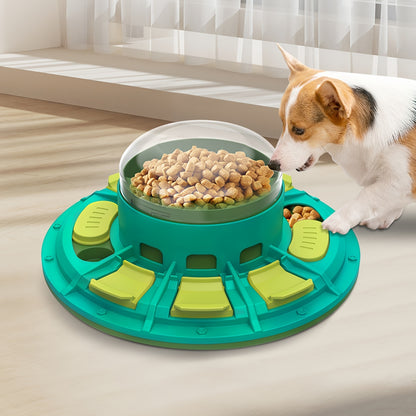 Jouet puzzle interactif pour chien – Amélioration du QI et alimentation lente, adapté aux animaux de toutes tailles, jeu nutritif en plastique non électrique pour animaux de compagnie