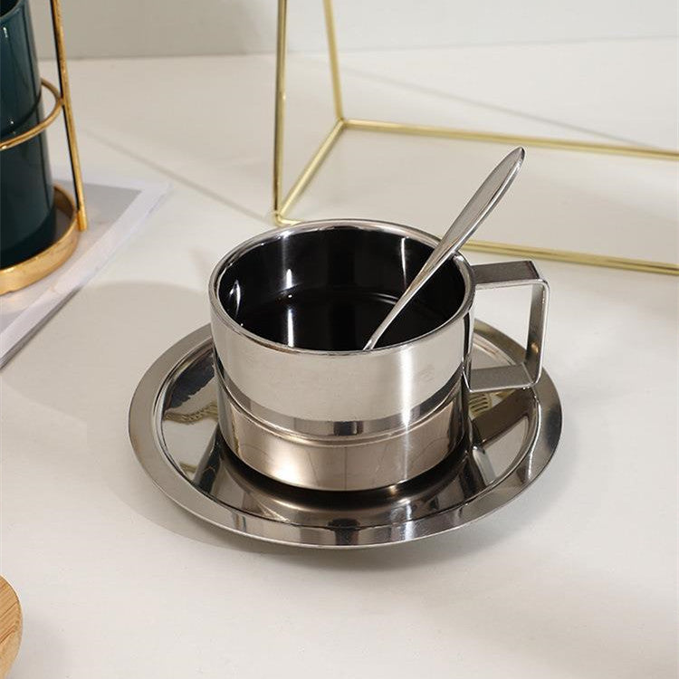 Fashion Simple Stainless Steel Coffee Cup Set