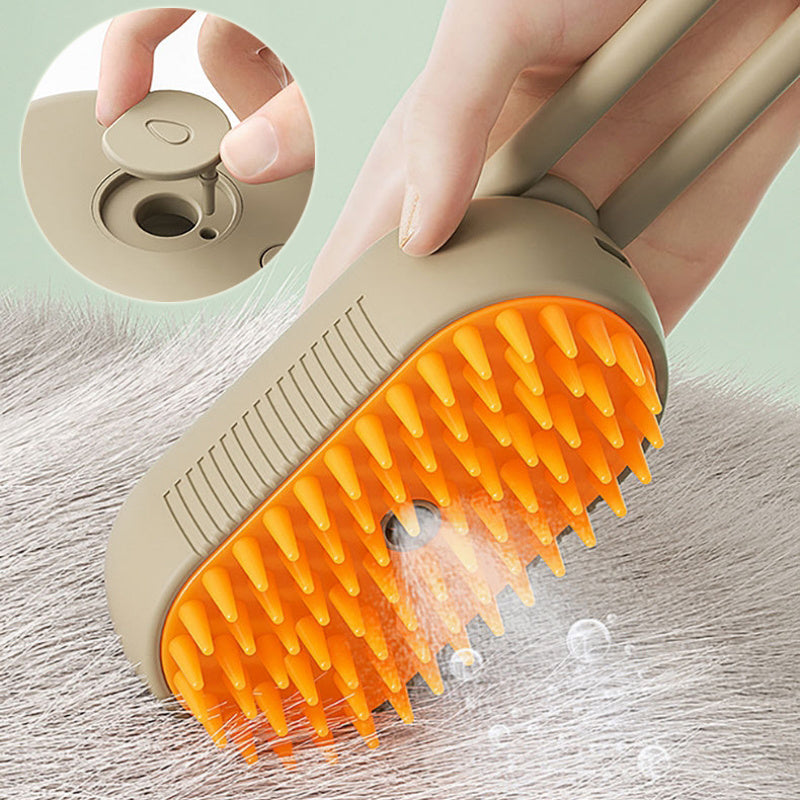 Brosse à vapeur pour chat – Peigne de toilettage électrique 3 en 1 pour animaux de compagnie