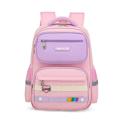 Mochila escolar infantil estilo inglês de grande capacidade