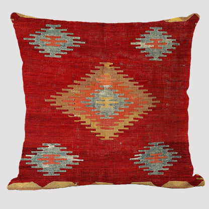 Bohemian Linen Pillow Ethnic Style