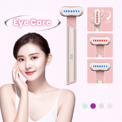 Electric Eye Massager Red Blue Light Massage Eye Beautification Instrument Therapeutic Warmth Face Massage