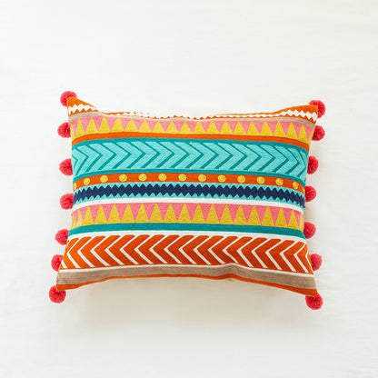 Living Room Handmade Pillowcase Indian Homestay Embroidery