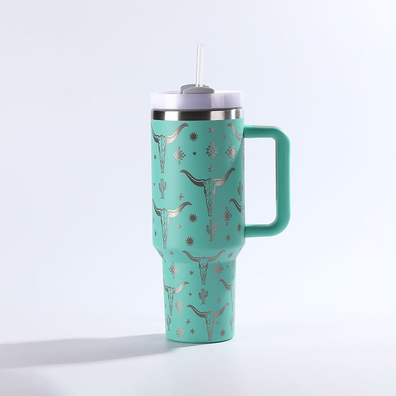 Vaso De Acero Inoxidable Con Pajita - Taza - Taza