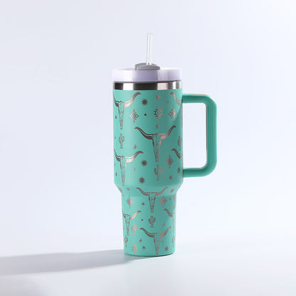 Vaso De Acero Inoxidable Con Pajita - Taza - Taza