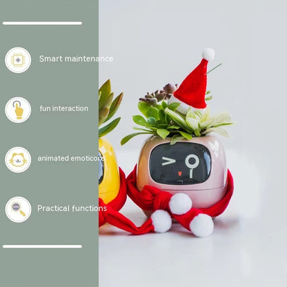 Pot de fleur intelligent – ​​Contrôle de l'expression faciale pour plantes d'intérieur