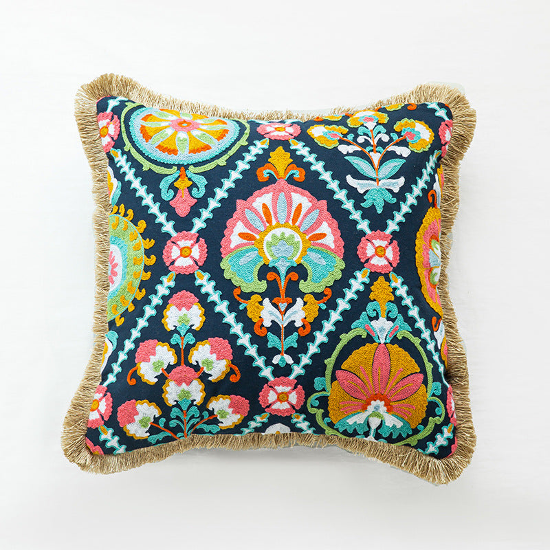 Living Room Handmade Pillowcase Indian Homestay Embroidery