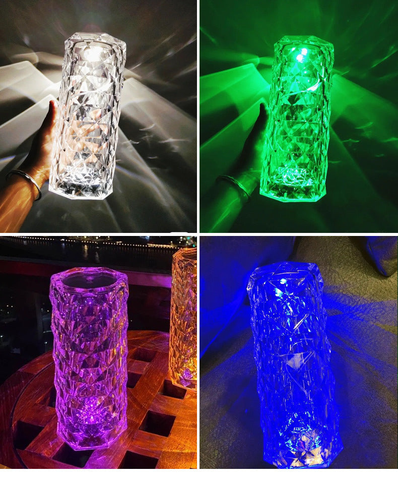 Lampe d'ambiance en cristal de diamant