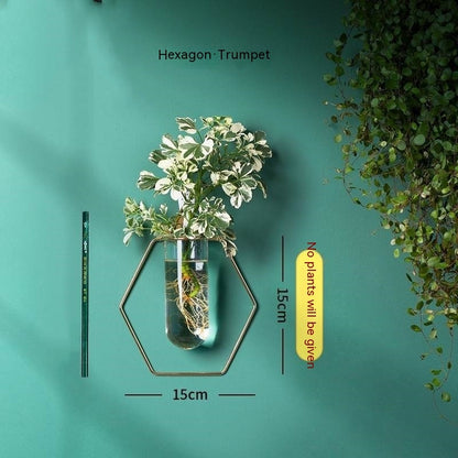 Wall-mounted Hydroponic Flowerpot - Hanging Vase Decoration