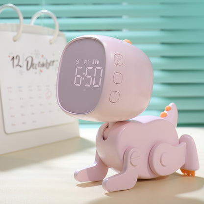 Orologio elettronico USB con sveglia mutabile a forma di piccolo dinosauro