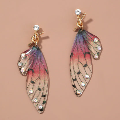 Long Fringed Emulated Cicada Earrings | Trendy European & American Statement Jewelry