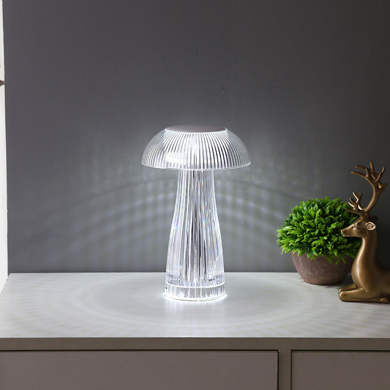 Lâmpada de cristal criativa medusa candeeiro de mesa luz luxo toque decoração para casa