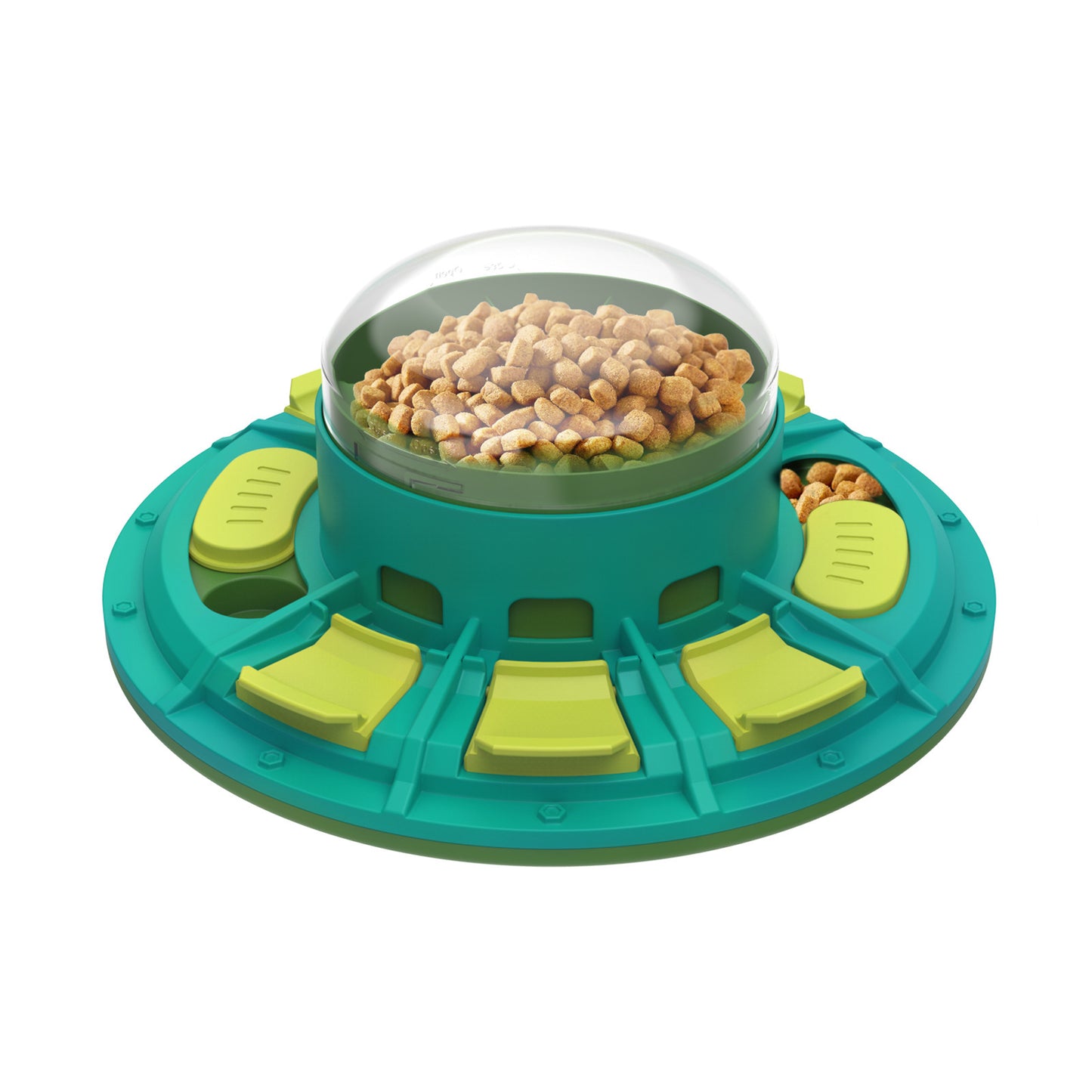 Jouet puzzle interactif pour chien – Amélioration du QI et alimentation lente, adapté aux animaux de toutes tailles, jeu nutritif en plastique non électrique pour animaux de compagnie