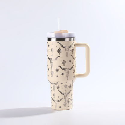 Vaso De Acero Inoxidable Con Pajita - Taza - Taza