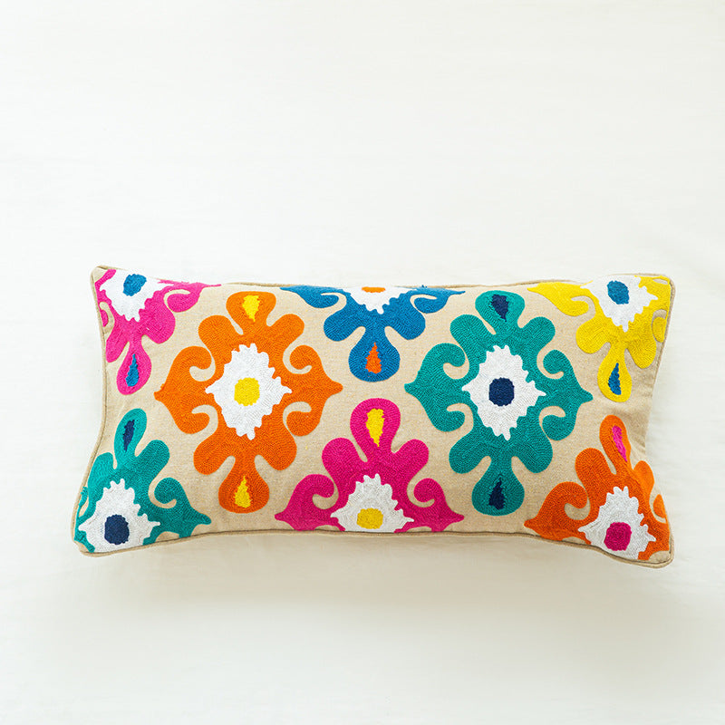 Living Room Handmade Pillowcase Indian Homestay Embroidery