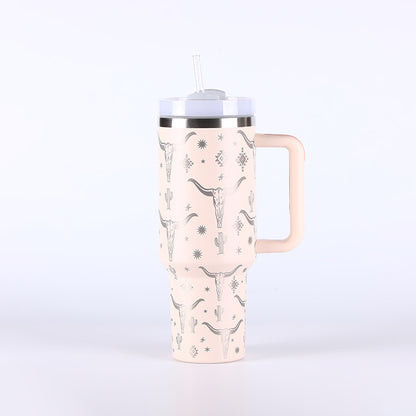 Vaso De Acero Inoxidable Con Pajita - Taza - Taza