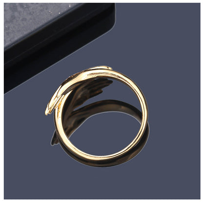 Chic Adjustable Two-Hand Open Ring - A Unique Fashion Statement