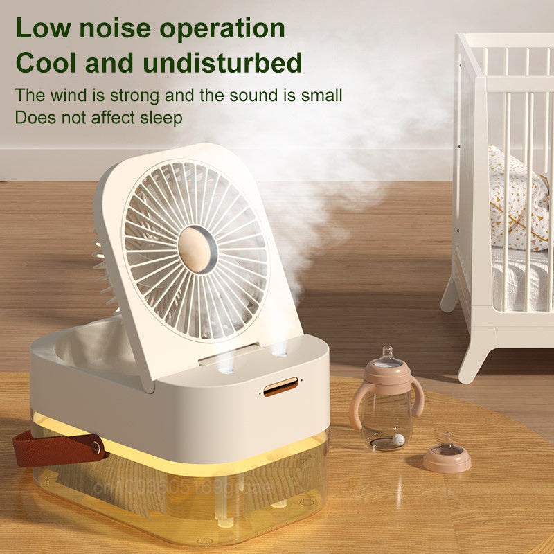 Ventilateur de pulvérisation d'humidificateur : refroidisseur d'air portable et veilleuse