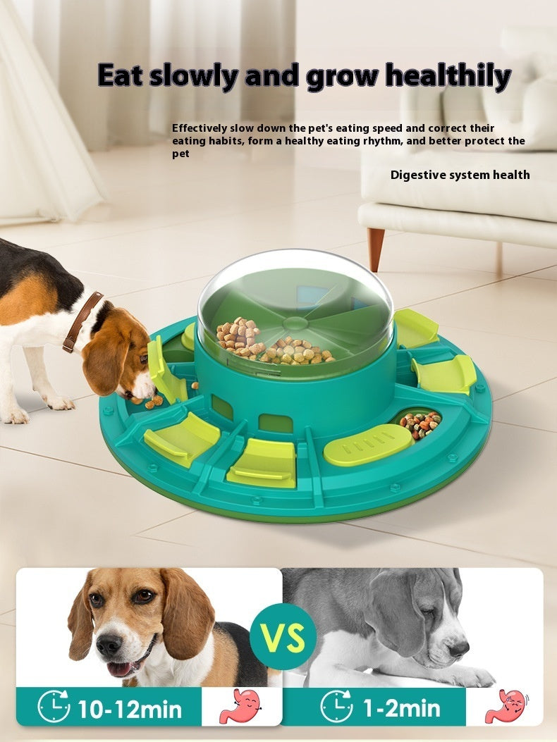 Jouet puzzle interactif pour chien – Amélioration du QI et alimentation lente, adapté aux animaux de toutes tailles, jeu nutritif en plastique non électrique pour animaux de compagnie