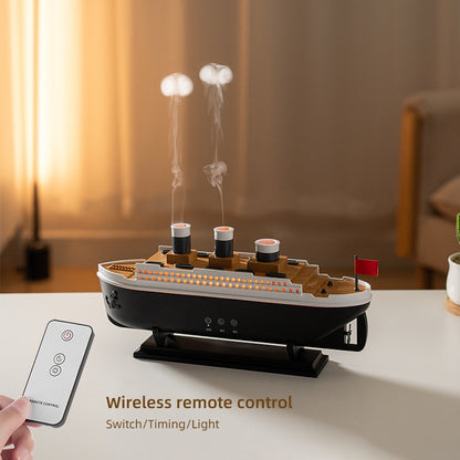 Titanic Aromatherapy Room Humidifier with LED Lighting and Remote Control