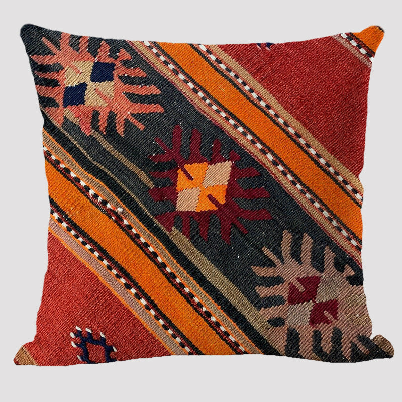 Almohada de lino bohemia estilo étnico