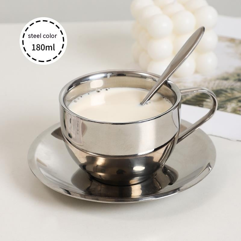 Fashion Simple Stainless Steel Coffee Cup Set