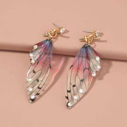 Long Fringed Emulated Cicada Earrings | Trendy European & American Statement Jewelry