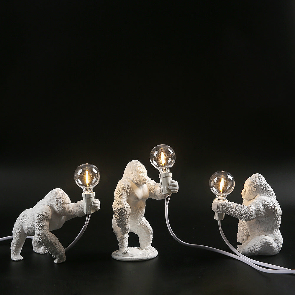 Lampe de table Gorilla Décoration intérieure Petite lampe de nuit