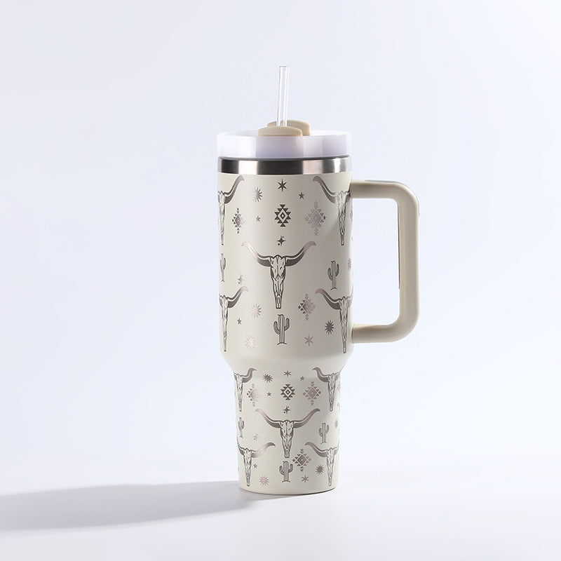 Vaso De Acero Inoxidable Con Pajita - Taza - Taza