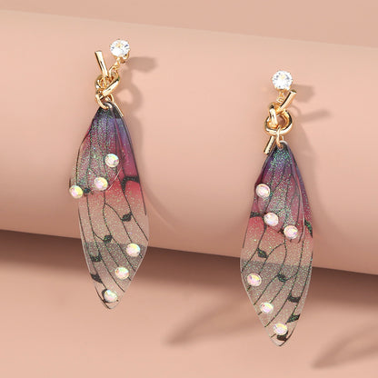 Long Fringed Emulated Cicada Earrings | Trendy European & American Statement Jewelry