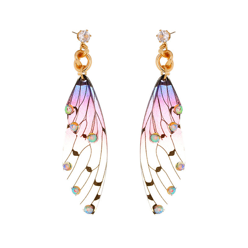 Long Fringed Emulated Cicada Earrings | Trendy European & American Statement Jewelry