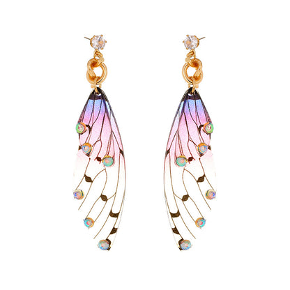 Long Fringed Emulated Cicada Earrings | Trendy European & American Statement Jewelry