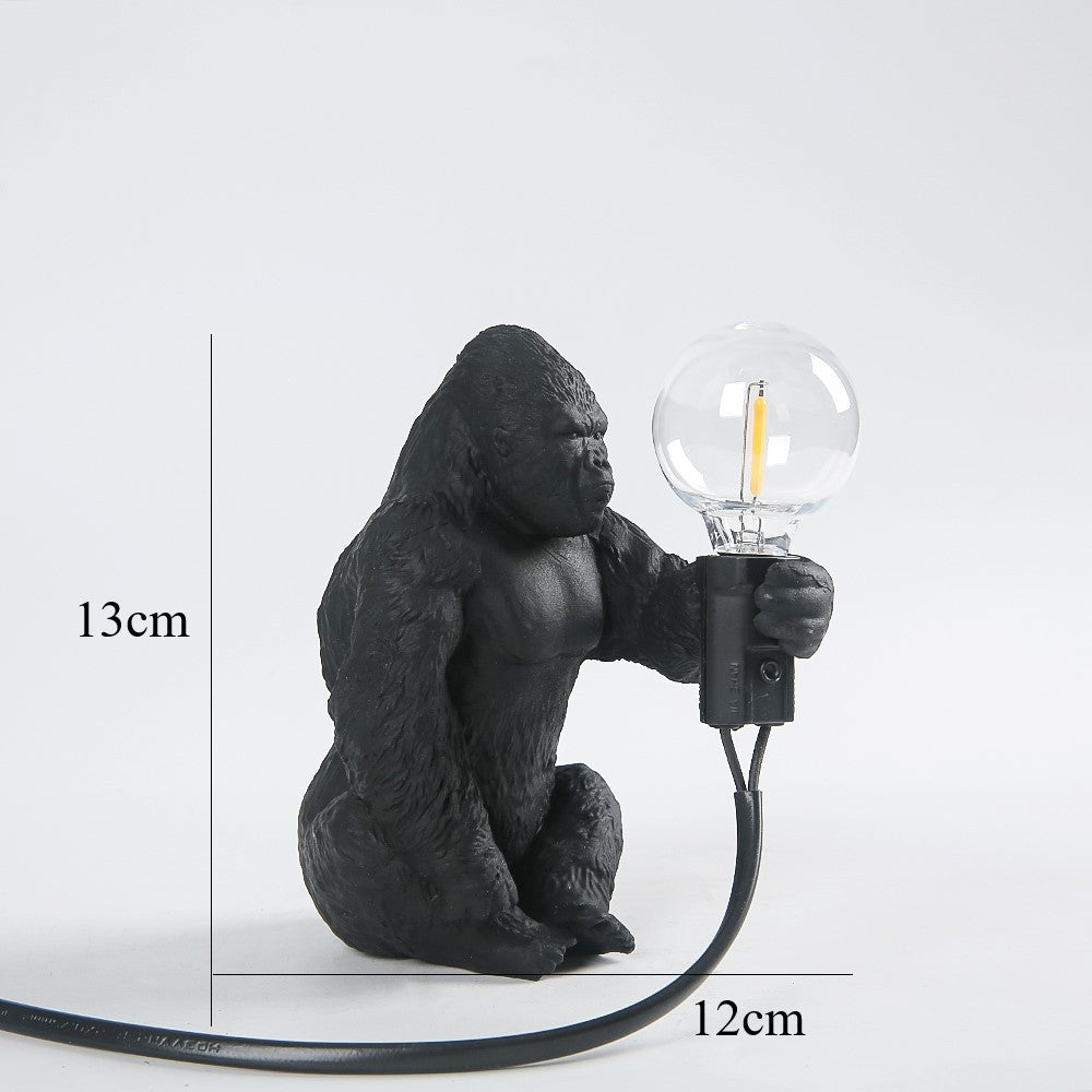 Lampe de table Gorilla Décoration intérieure Petite lampe de nuit