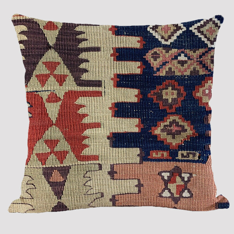 Almohada de lino bohemia estilo étnico